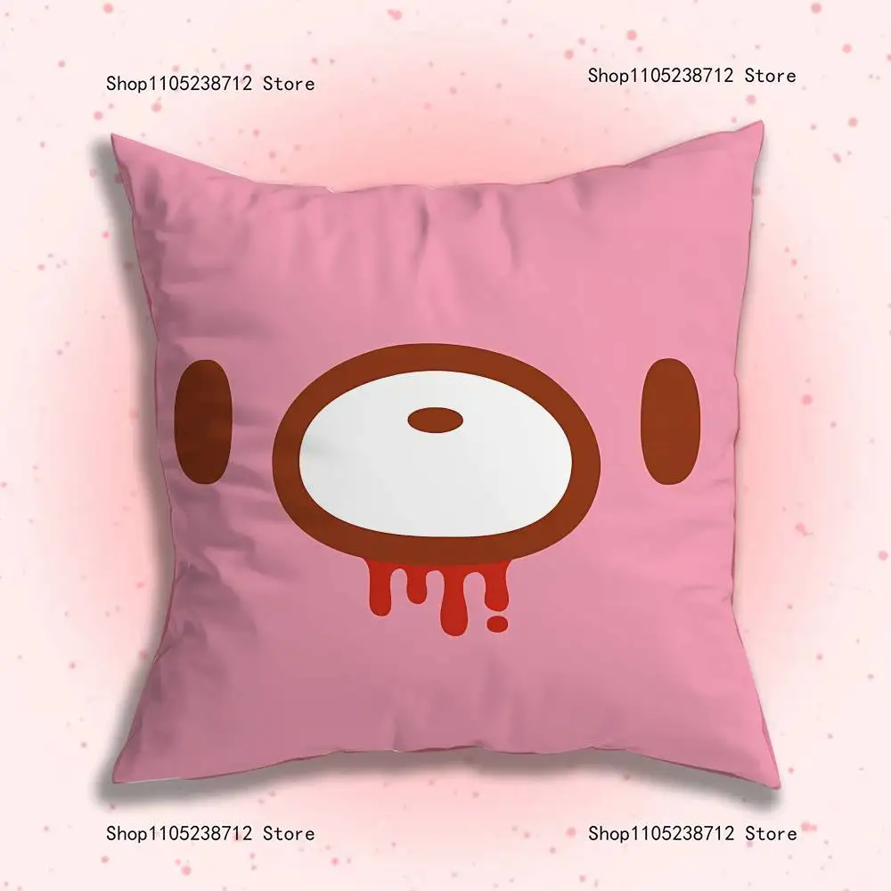 Cartoon G-Gloomy Bear Kissenbezüge Cartoon Sofa Dekoratives Zuhause Doppelseitiger Druck Kurzer Plüsch Niedlicher Kissenbezug – Detail 10