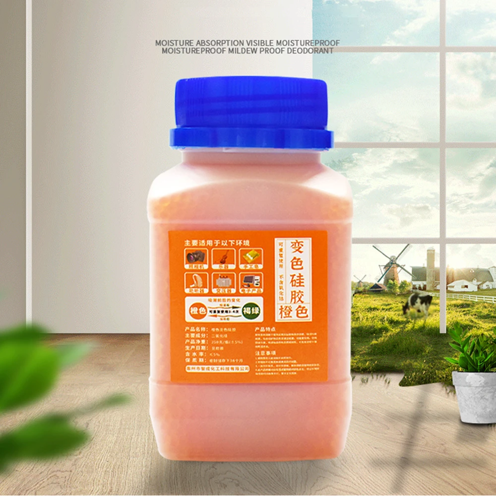 500g Orange Verfärbung Silikagel Trockenmittel Perlen Feuchtigkeit Absorber Trockenmittel Feuchtigkeit Absorber Luftentfeuchter Mehltau beweis Trockenen – Detail 2
