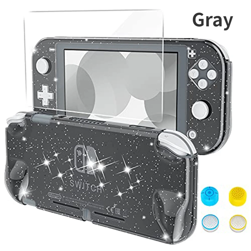 Nintendo Switch Lite 保護ケース、画面強化フィルムと 4 つの