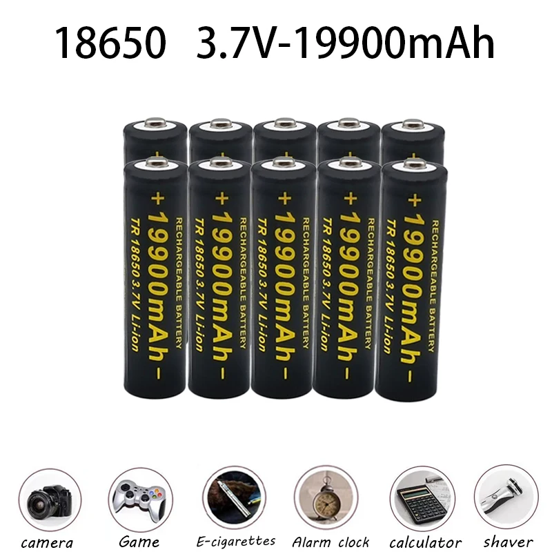 3.7V battery 19900mAh 18650 rechargeable battery Liion stack high