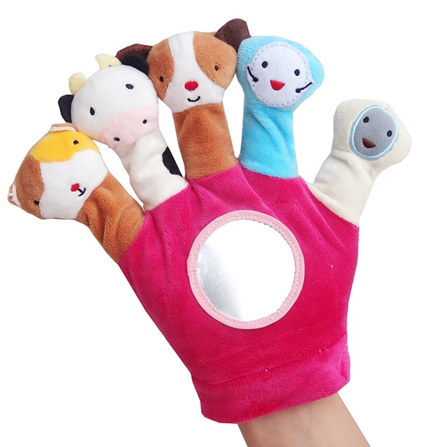 Soft Stuffed Finger Hand Puppet Plush Toys Animals Role Play Tell Story Doll For Parent-child Interactive Baby Toys 0-12 Months 3