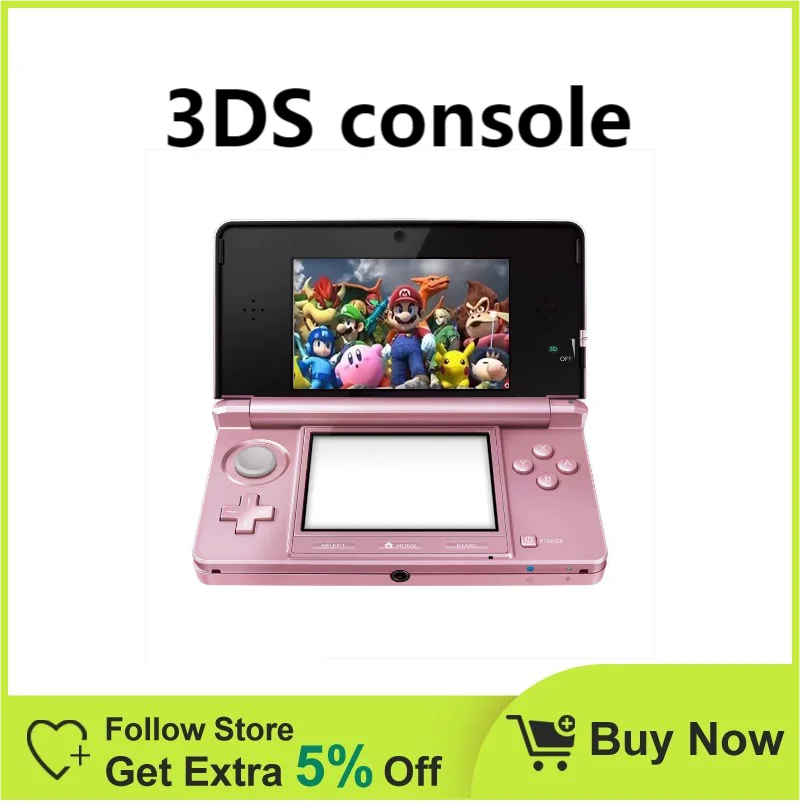 Nintendo 3DS Konsolu K z Pembe 3 5 In K k Ekran cretsiz Oyunlar 