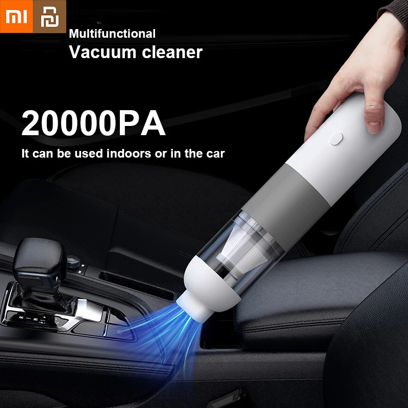 Xiaomi-youpin Aspirador com Sucção Grande Portátil sem Fio Coletor de Poeira Dupla Finalidade Filtro Carro Inteligente Eletrodoméstico