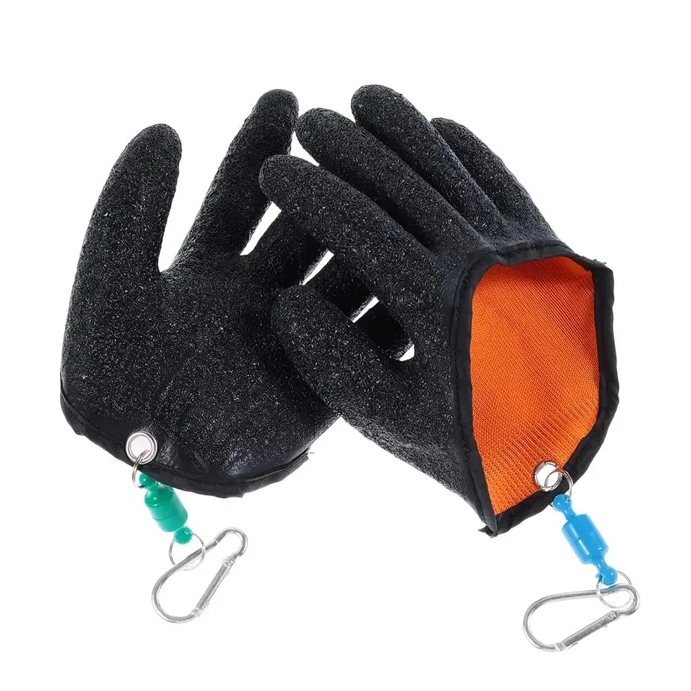 Description Picture 5 of item1Pc Left Or Right Professional Catch Fish Latex Hunting Gloves Fishing Glove Antiskid Protect Hand Puncture Scrapes Fisherman