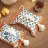 Tissue Paper Storage Box Retro Home Bedroom Multi-purpose Tassel Oriental Style Tissue Box for Living Room Car Bathroom 4