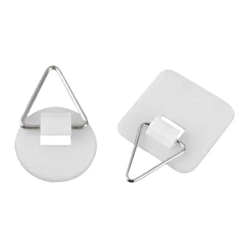 

50 PcsPlate Hangers Wall Hanging Seamless Nails Screw Wall Picture Hook Invisible Traceless Hardwall Drywall Hook For Bathroom