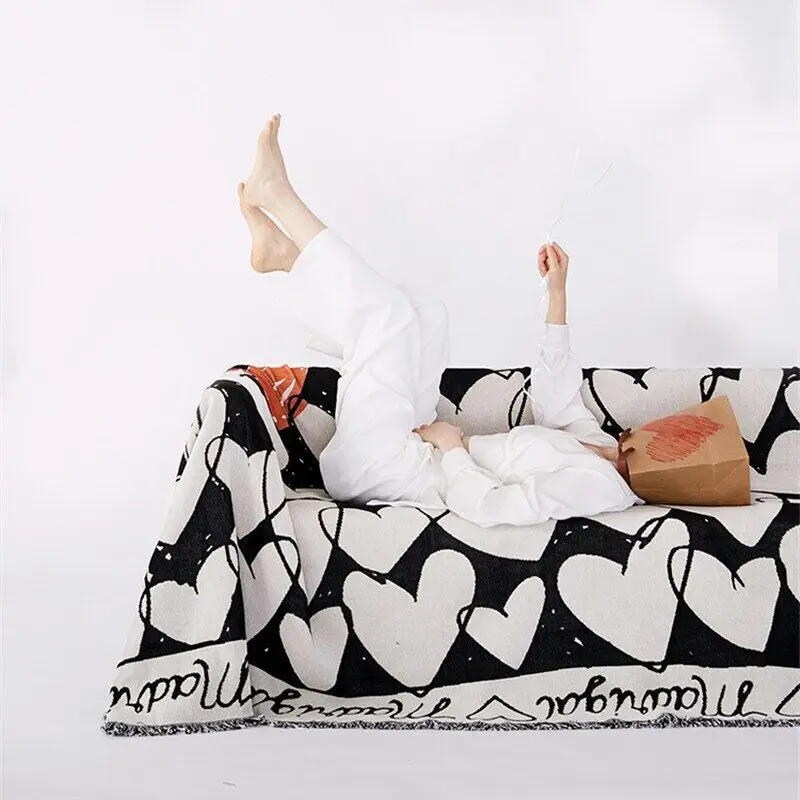 

Многофункциональное одеяло для дивана с красным сердцем Little Love Song Throw, пылезащитный чехол для дивана, кондиционер, одеяло для кровати, подарок на день рождения
