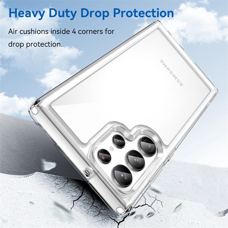 Clear Shockproof Silicone TPU Protector Case
