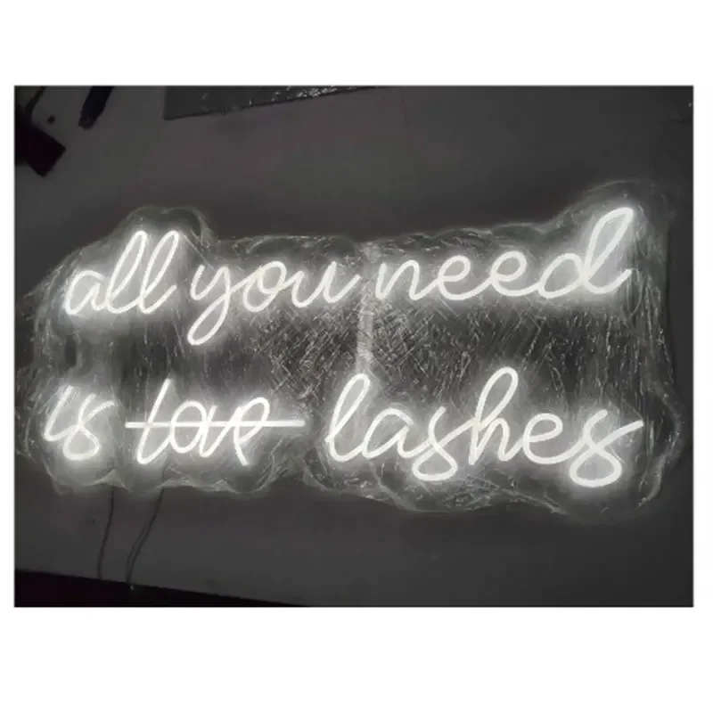 Custom Custom China Neon Sign Led Neon Light Sign Lashes Room Decor All You Need Is Love Neon Sign Lighting Words