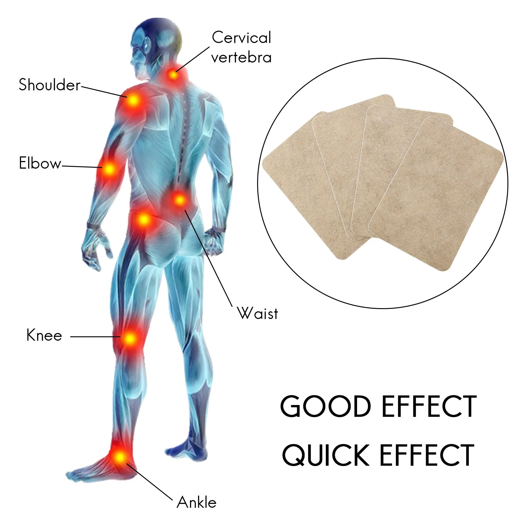 Ginger Patch Promote Blood Circulation Relieve Pain and Improve Sleep Joint Pain 50Pcs