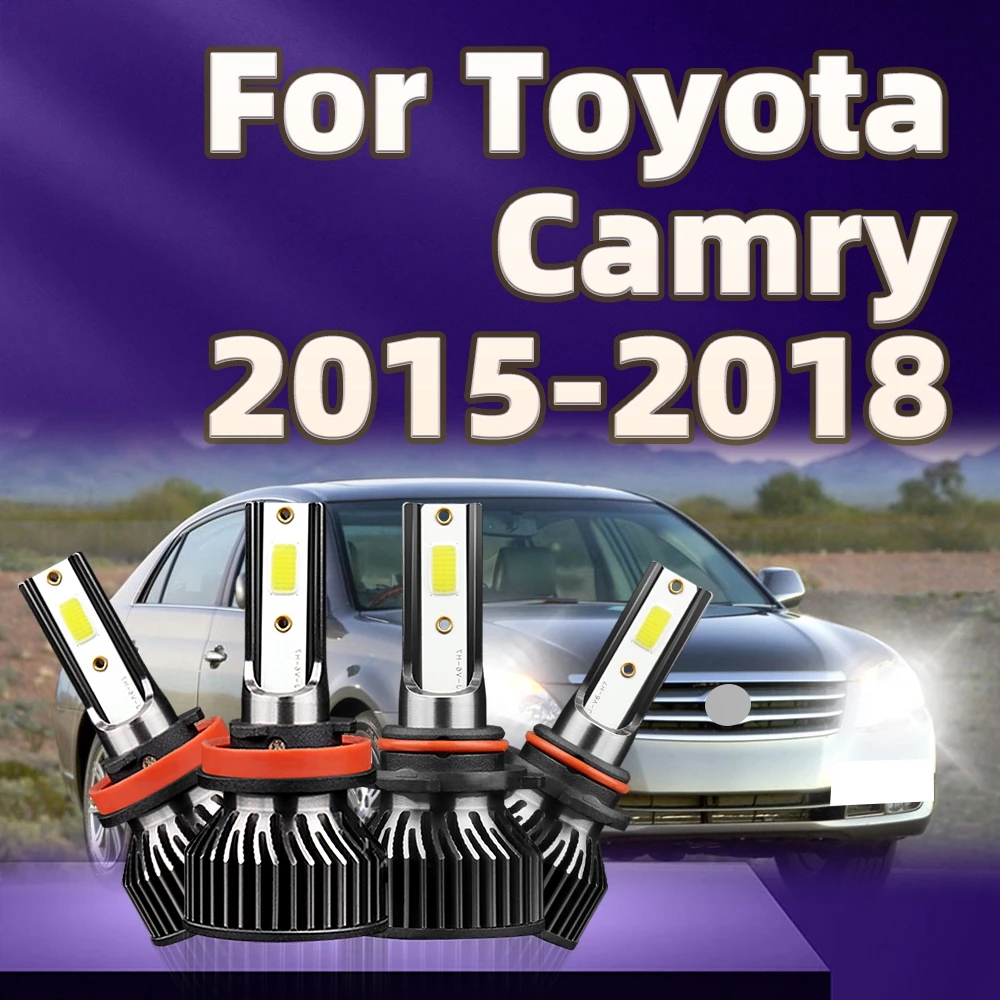 

4Pcs 30000LM High Power LED Bulb Car Headlight 9005 H11 Turbo Lamp 6000K For Toyota Camry 2015 2016 2017 2018