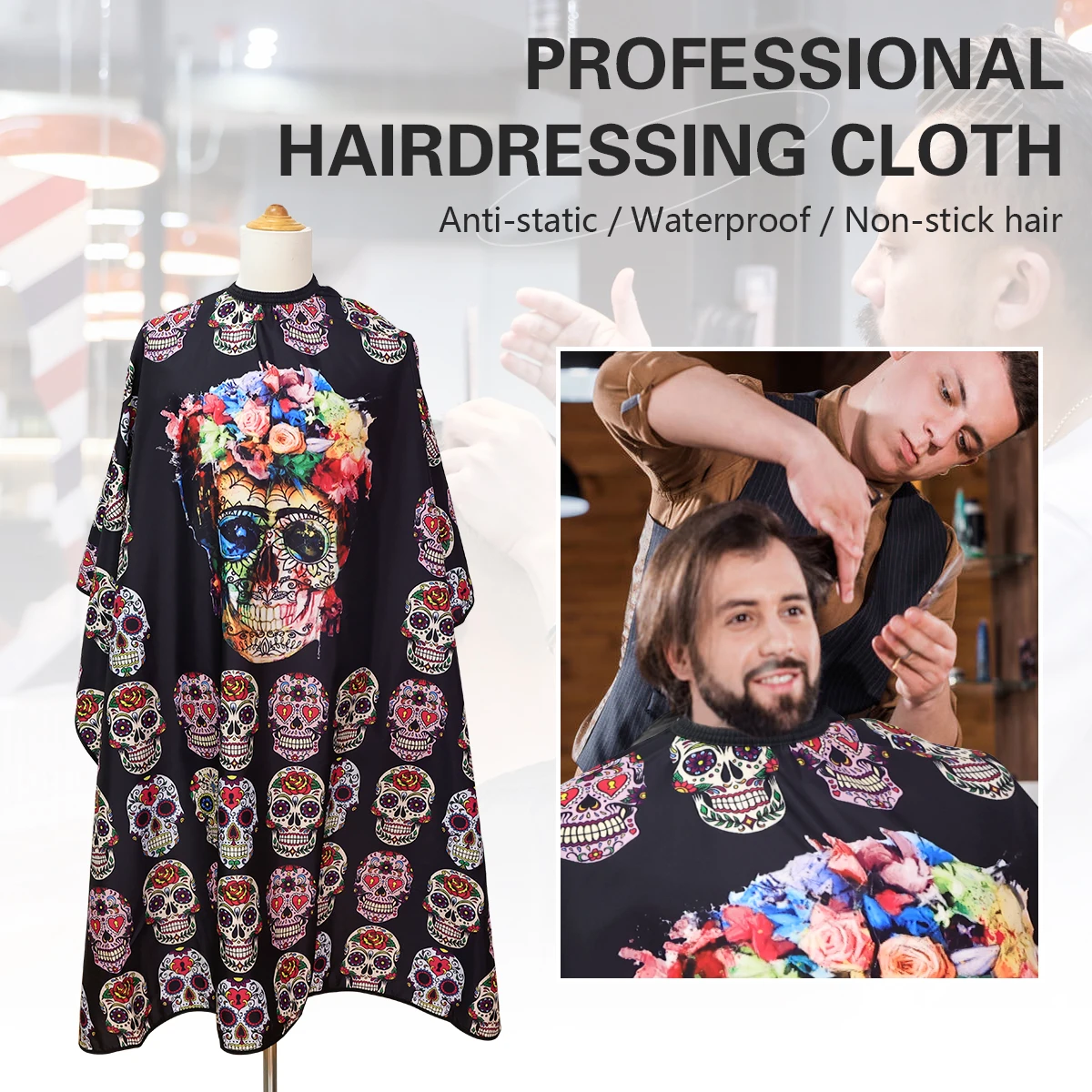 

Fashion Hairdressing Cape for Hairstylist New Barber Capes Apron Salon Hair Dyed Clothes Supplies
