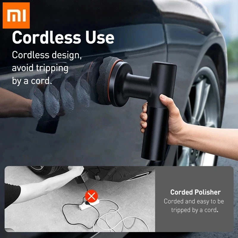 

Xiaomi Original Polishing Machine Wireless Polisher Tool Adjustable Speed Auto Waxing Tools 3800 rpm Portable Car