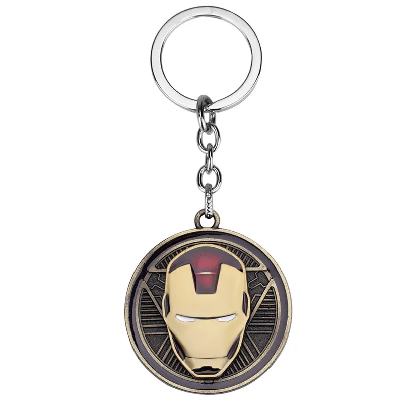 Avengers Iron Man Helmet Portachiavi Portachiavi Girevole In Metallo Accessori Per Borse Di Moda Portachiavi Per Auto