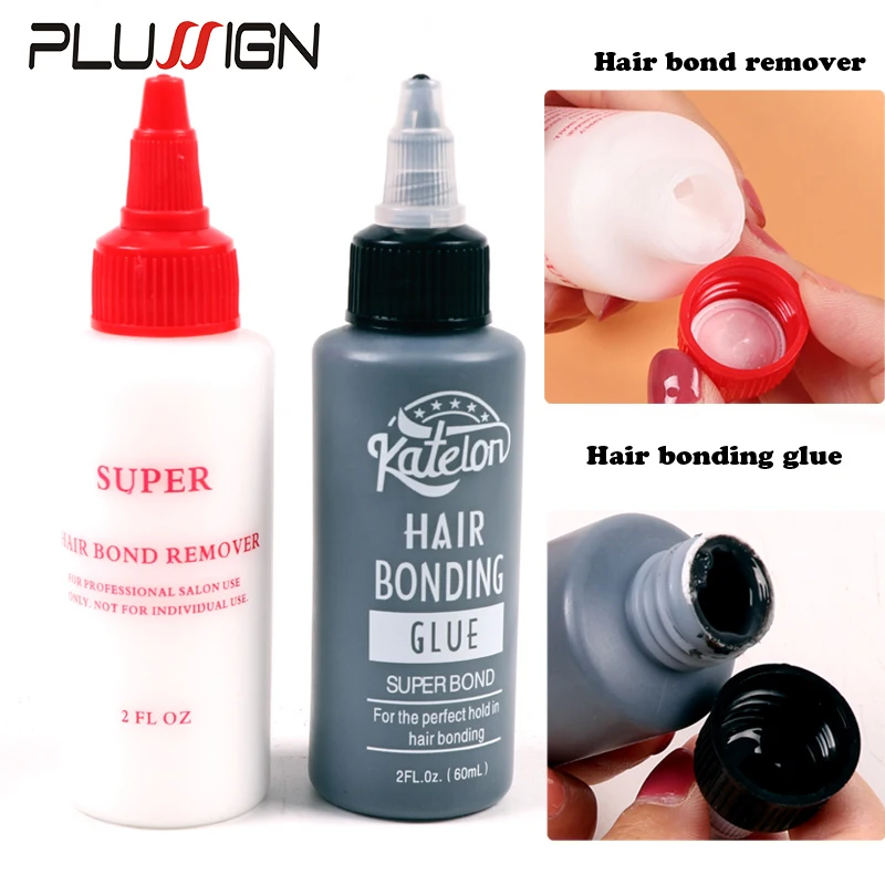 Black Hair Weft Bonding Glue Hair Extension Remover White Bonding