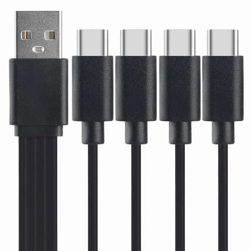 핫세일 1개 4 in 1 멀티 USB C 스플리터 충전 케이블 (화웨이 태블릿, 노트북, PC용) USB 타입 C 고속 충전 데이터 케이블