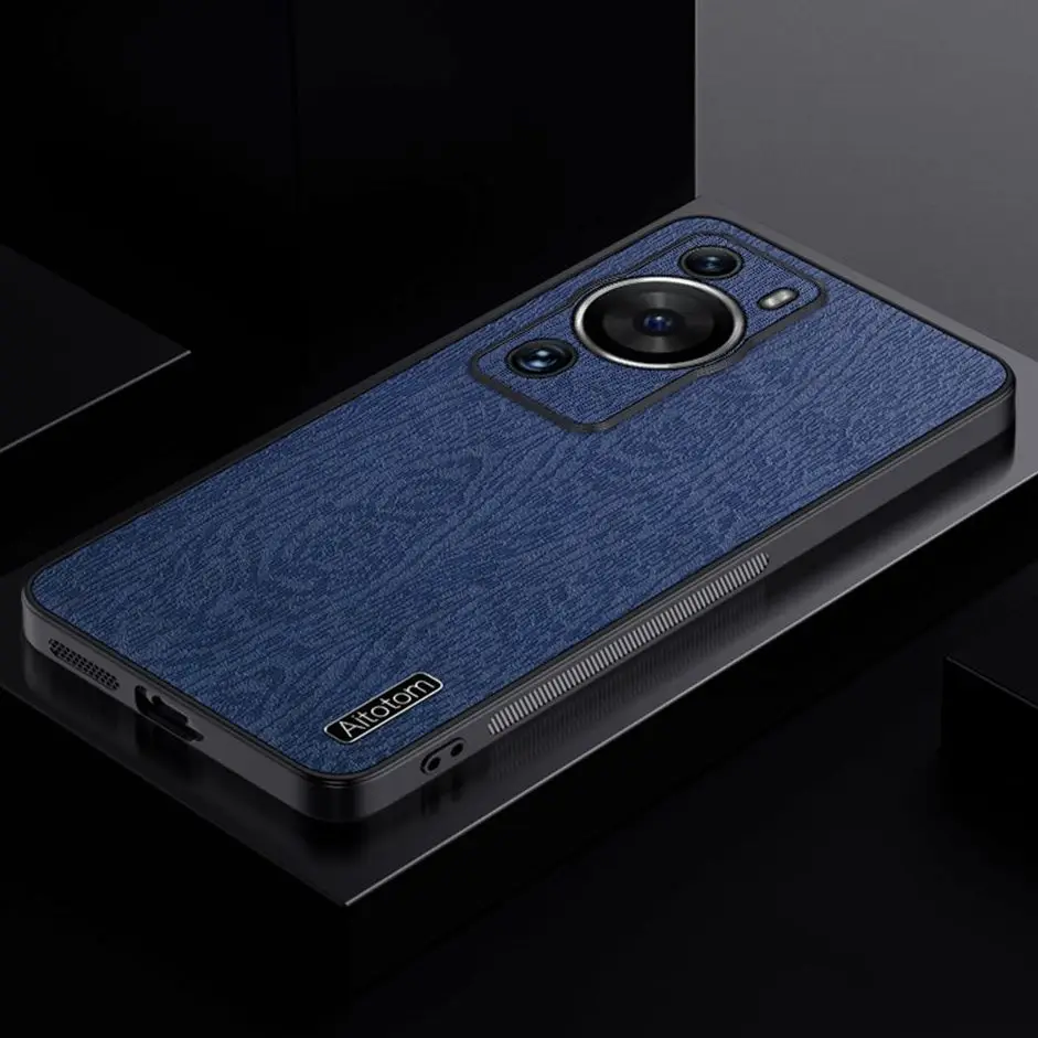 Custodia Per Huawei P60 Pro Art Case Custodia In Pelle Con Motivo A Corteccia Paraurti In Silicone Per Huawei P30 P40 P50 Pro P60 Art P40Pro Plus Cove