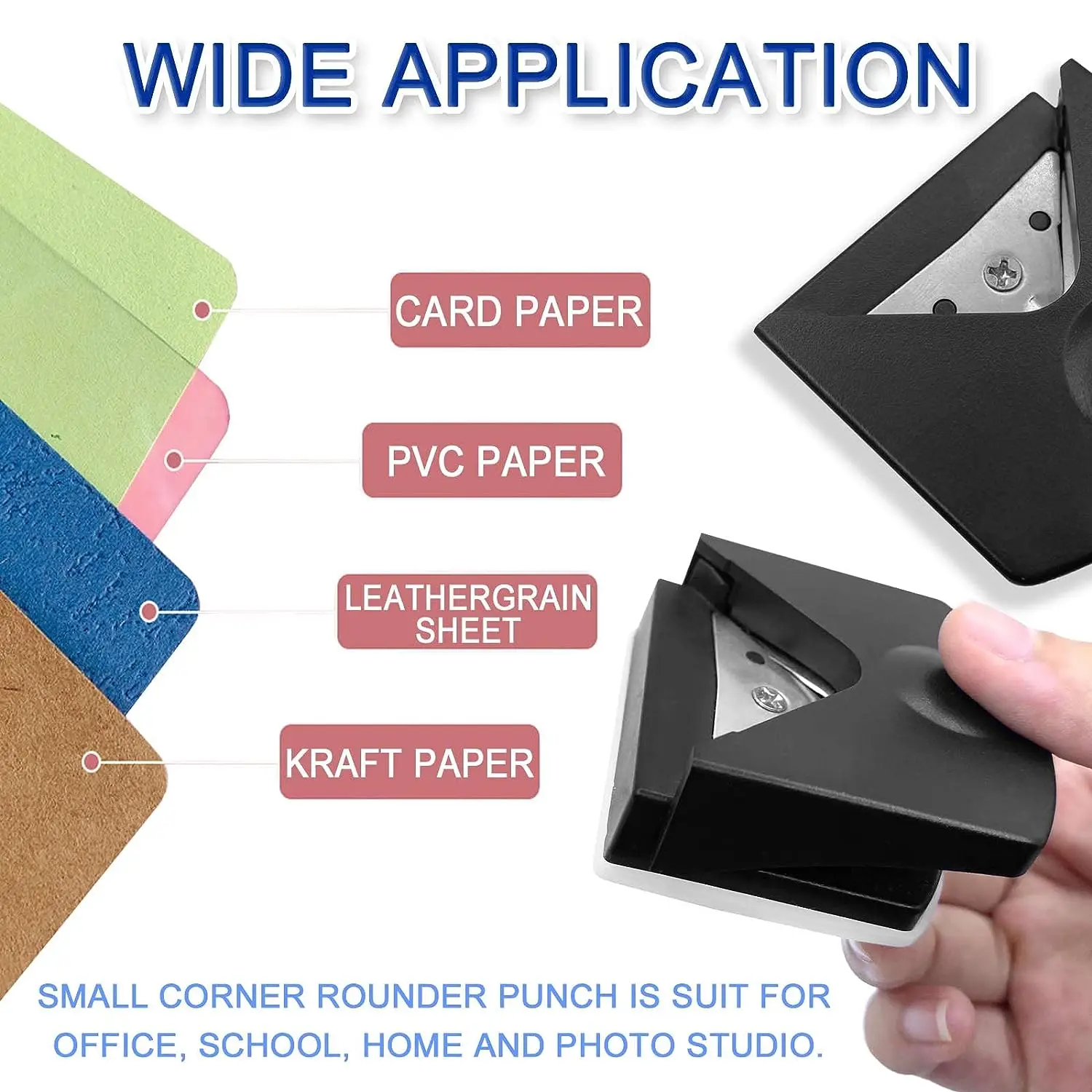 Paper Cutter 1pcs R4 Card Rounded Corner Rounder Portable Hole Trimmer