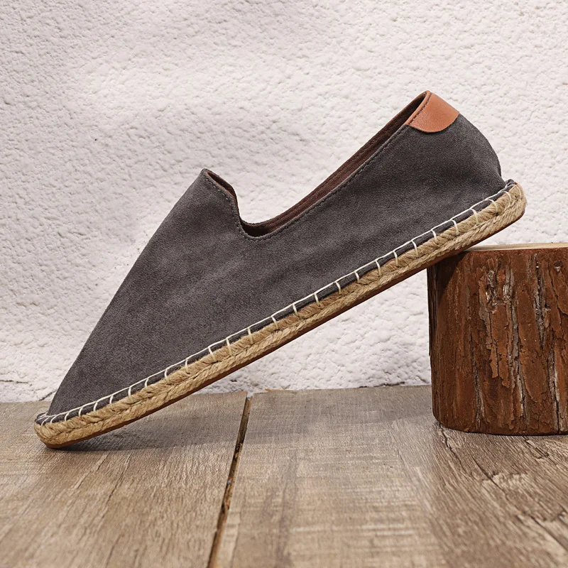 2023 Summer New Mens Casual Shoes Fashion Shoes Retro Handmade Espadrilles Breathable  Wear-resistant Sneakers Big Size 45 46 47 3