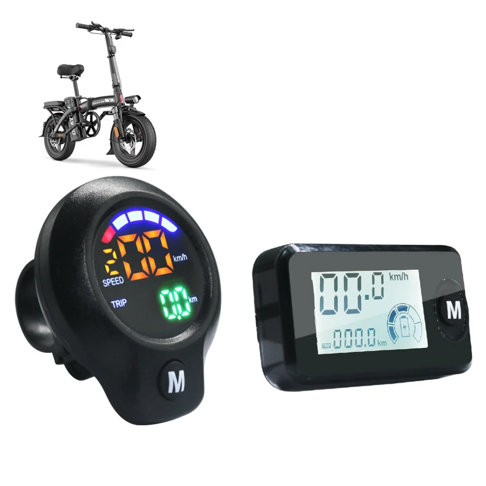 Compteur de Compteur de Vitesse à Double Odomètre de Moto, DC 12V Rétro