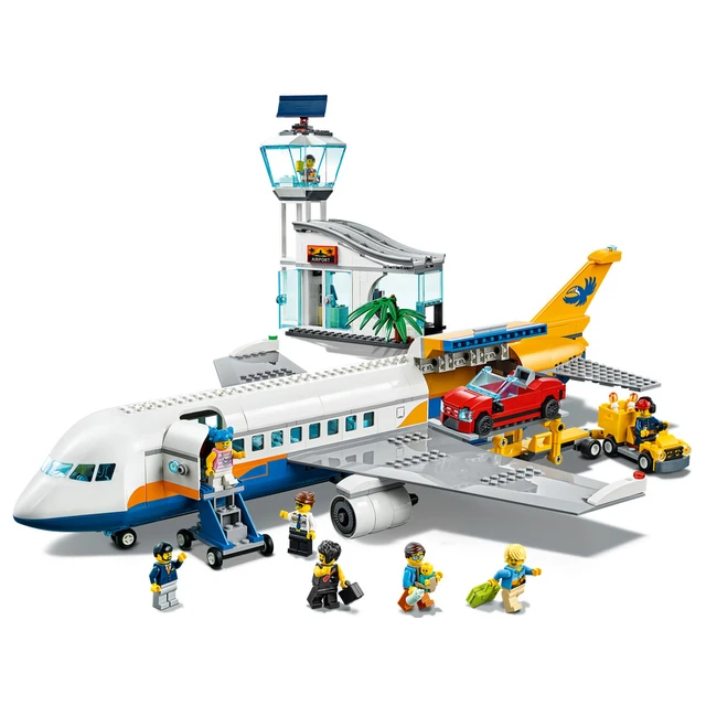 LEGO 100% Original®Ciudad 60262 avión de pasajeros (669 piezas) juguetes de  construcción para niños bloques de construcción juguetes aviones de viaje -  AliExpress