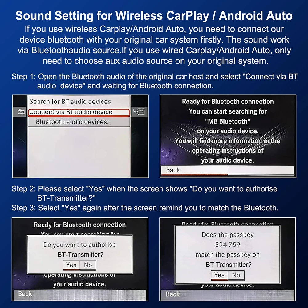 Mercedes Benz CarPlay Retrofit Kit 13