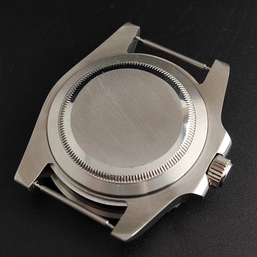 Watch Case Stainless Steel Waterproof Fit NH34 NH 35 NH36 NH70 Movement 40.5mm Sapphire Glass GMT