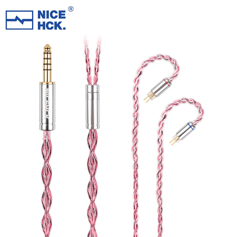 

NiceHCK RubyCat Earphone Upgrade Cable Germany Copper Replace Wire 3.5/2.5/4.4mm MMCX/0.78mm 2Pin for Rinko Yume 2 S12 Pro MK4