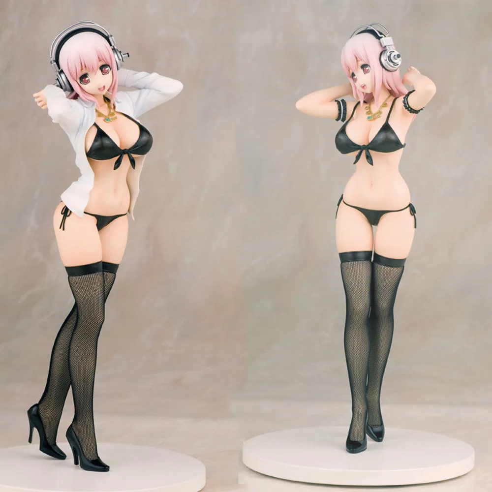 

SAOPAN Anime Sexy Action Figure Fabric Stockings Figure Sonico Swimming Gilr Sexy Figure