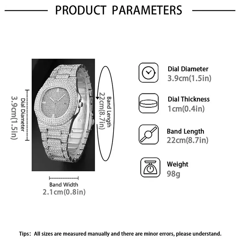 Luxury Fashion Mens Stainless Steel Watches Male Sports Quartz Wristwatch Calendar Luminous Clock Men Business Casual Watch, Alina Gadgets