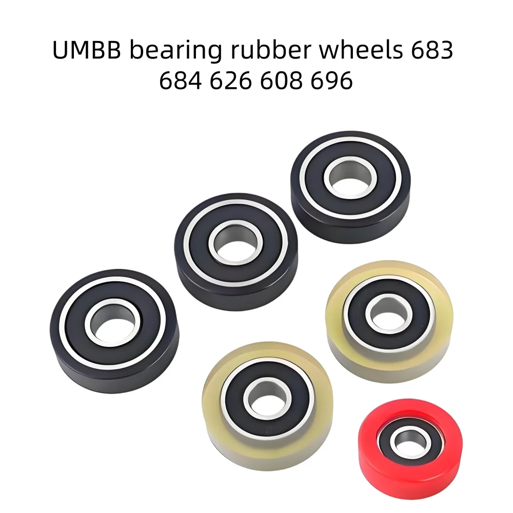 UMBB 폴리우레탄 고무 휠 베어링, 모델 683 684 626 608 696, 다양한 상..