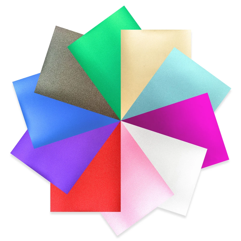 10pcs 12"x12" Bundle Glitter Adhesive Craft Vinyl Indoor and Outdoor Home Window Decor DIY Works for cut Joy Cutting Machines