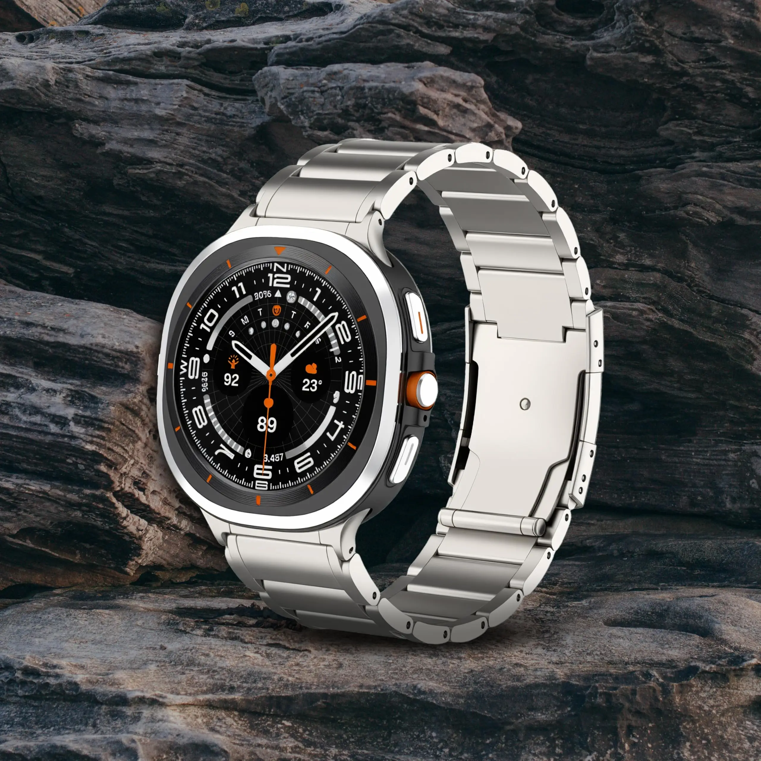 Luxury Titanium Metal Strap Bracelet