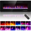 50” Recessed and Wall Mounted Fire Places Electric Fireplace with Remote Control, Toucn Screen 2