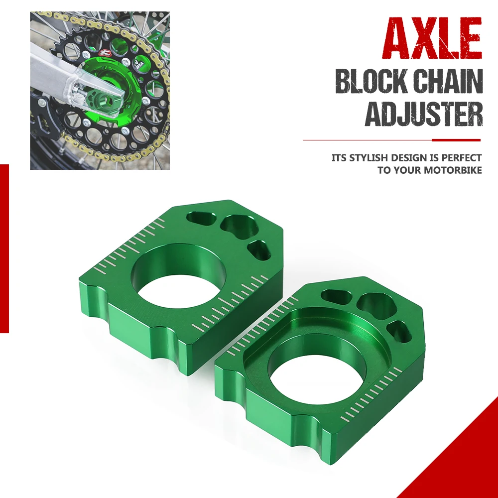 CNCGreenAxleBlockChainAdjusterForKAWASAKIKX12525020032008