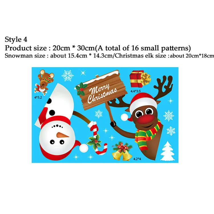Snowflake Electrostatic Wall Stickers - Festive Window Decorations