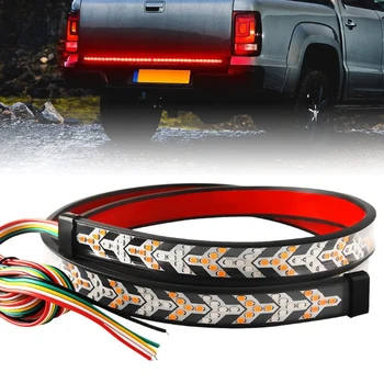 Car Strip Turn Signal Lamp Flowing Dynamic Warning Brake Reverse Tail light Truck LED Tailgate light Arrow LED Strip 12V 24V 1