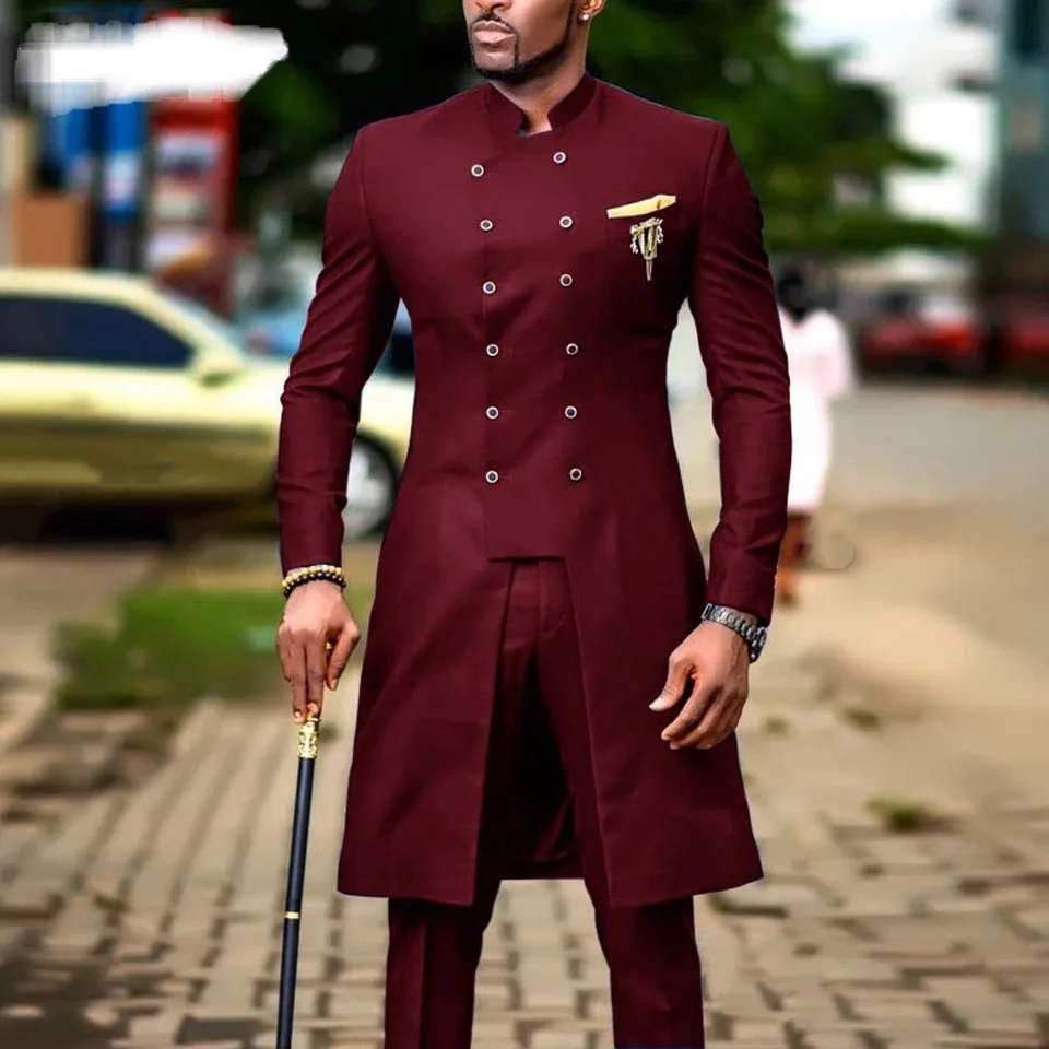 2023 Fashion African Design Slim Fit Men Suits For Wedding Groom