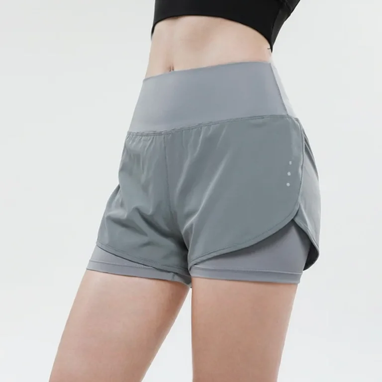 Anti-light Sports Shorts Women Summer Loose Running Fitness Outdoor Wear High Waist Yoga Pants Breathable Polypropylene Fabric