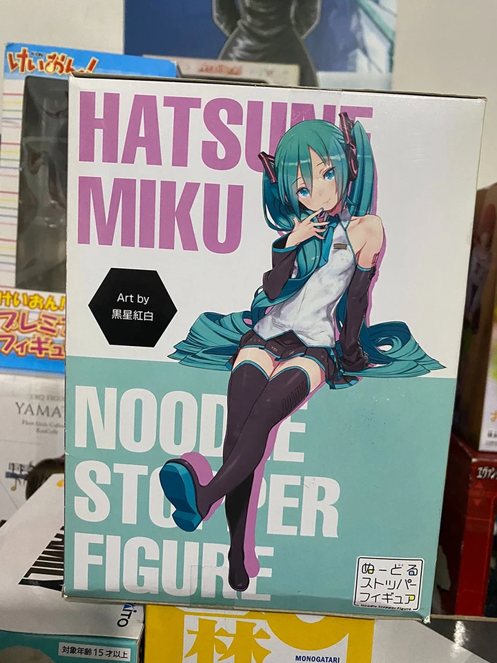 Furyu Hatsune Miku Noodle Stopper – Figura 14 Cm, PVC, Licenza Ufficiale, Per Coperchio Di Noodles