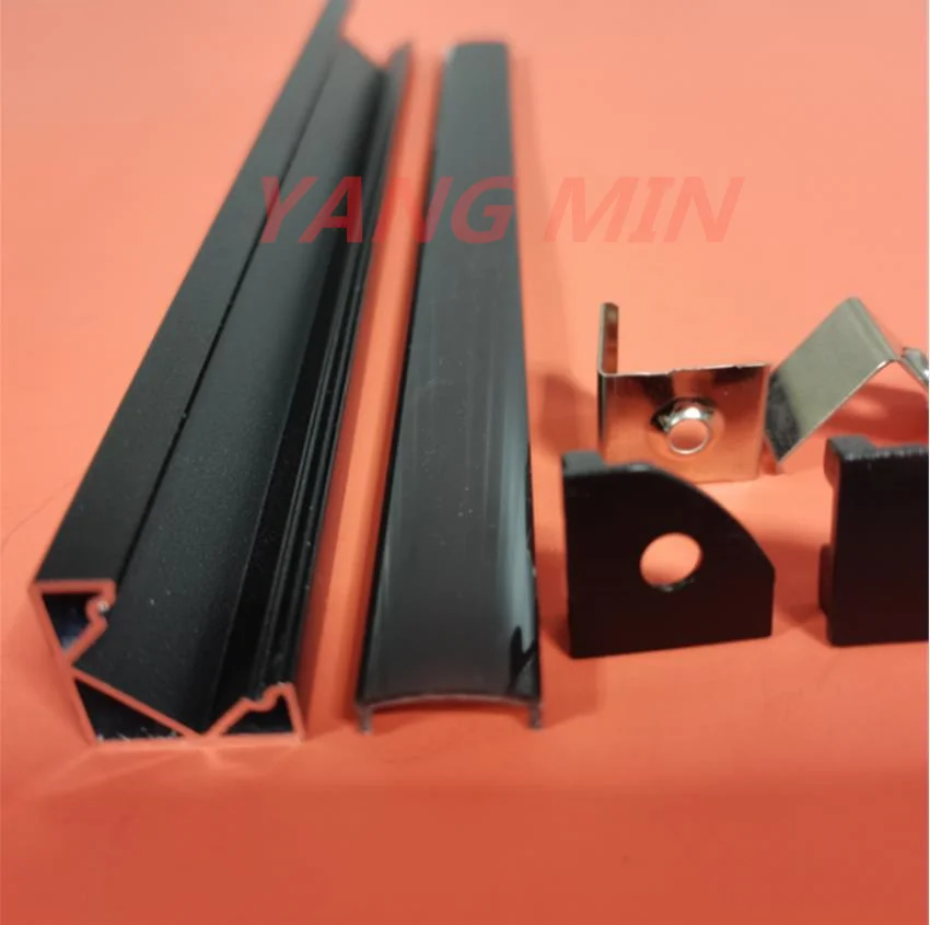 

1m/pcs Surface Corner Light Angle Profile Corner Aluminium for LED Design Anodized polish finish aluminum profile for led strip