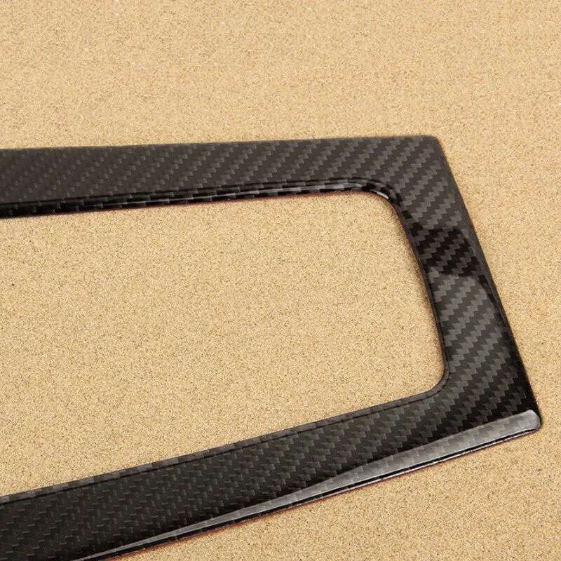 LHD Car Center Gear Shift Frame Cover Carbon Fiber Sticker For Audi A3 S3 RS3 8V 2014-2019 Interior Gear Shift Panel Cover Trim