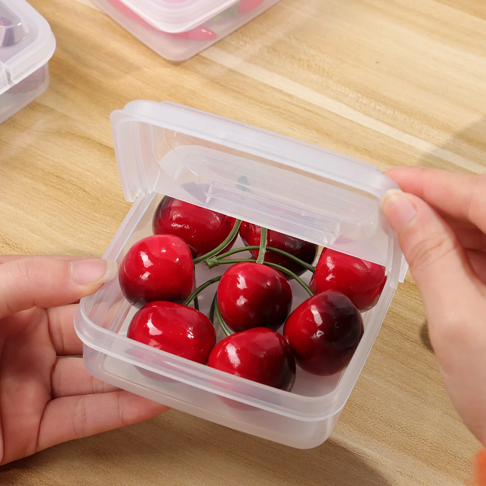 Mini Clear Cheese Storage Box Fridge Butter Container Portable Refrigerator  Fruit Vegetable Fresh-keeping Organizer Case - AliExpress