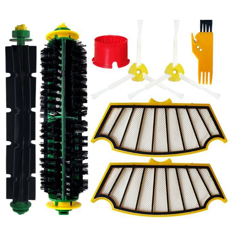 

Hepa Filter Main Side Brush For Irobot Roomba 500 505 510 520 530 531 535 532 550 560Robotic Vacuum Cleaner Accessories