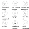 X23 Wireless Earphones One Ear Bluetooth Headphones TWS In Ear EarHooks Mini Handsfree Calls Headset With Microphone 6