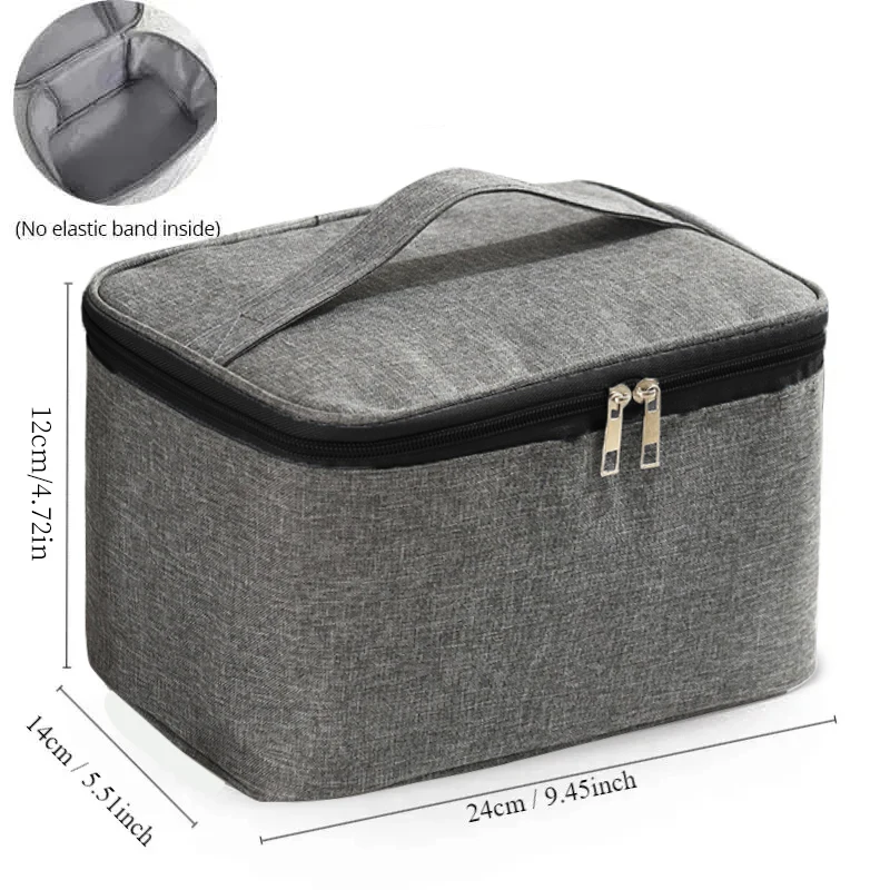 Toiletry Bag 1pc Business Trip Men's Double Layer Large Capacity Cosmetic Bag Oxford Cloth Storage Portable Handbag