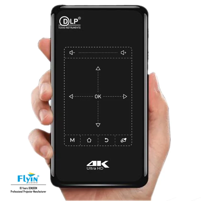 Flyin P09-Ii 2 + 16G 4K Dlp Led Wifi Mini Proiettore Portatil Proiettore Full Hd Tascabile Portatile Android