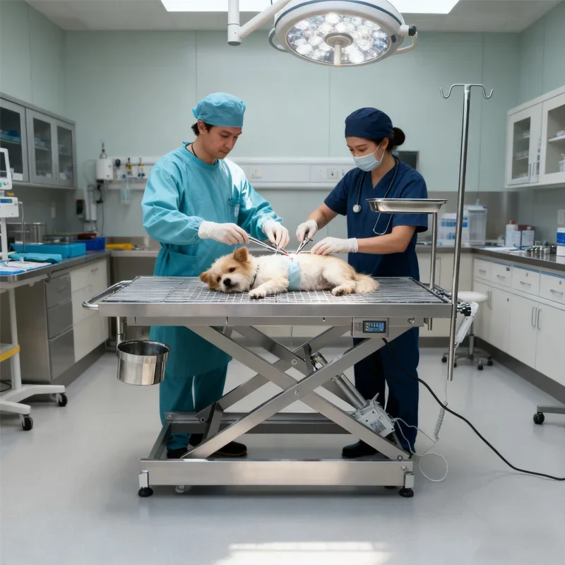 Table de chirurgie électrique vétérinaire