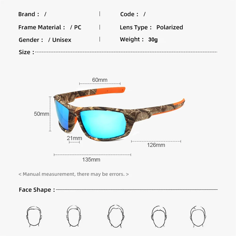 Camouflage Sport Cycling Bicycle Rayed Sun Glasses Ciclismo Goggles Outdoor Polarized Sunglasses Men Women Fashion Eyewear