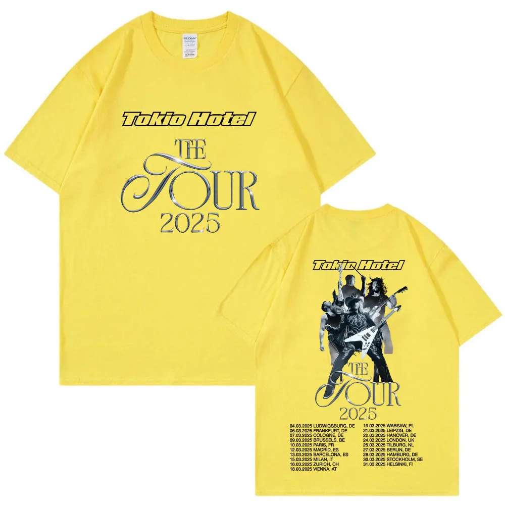 Tokio Rock Band T-Shirt - Baumwolle Unisex Mit Hotel The Tour 2025 Print